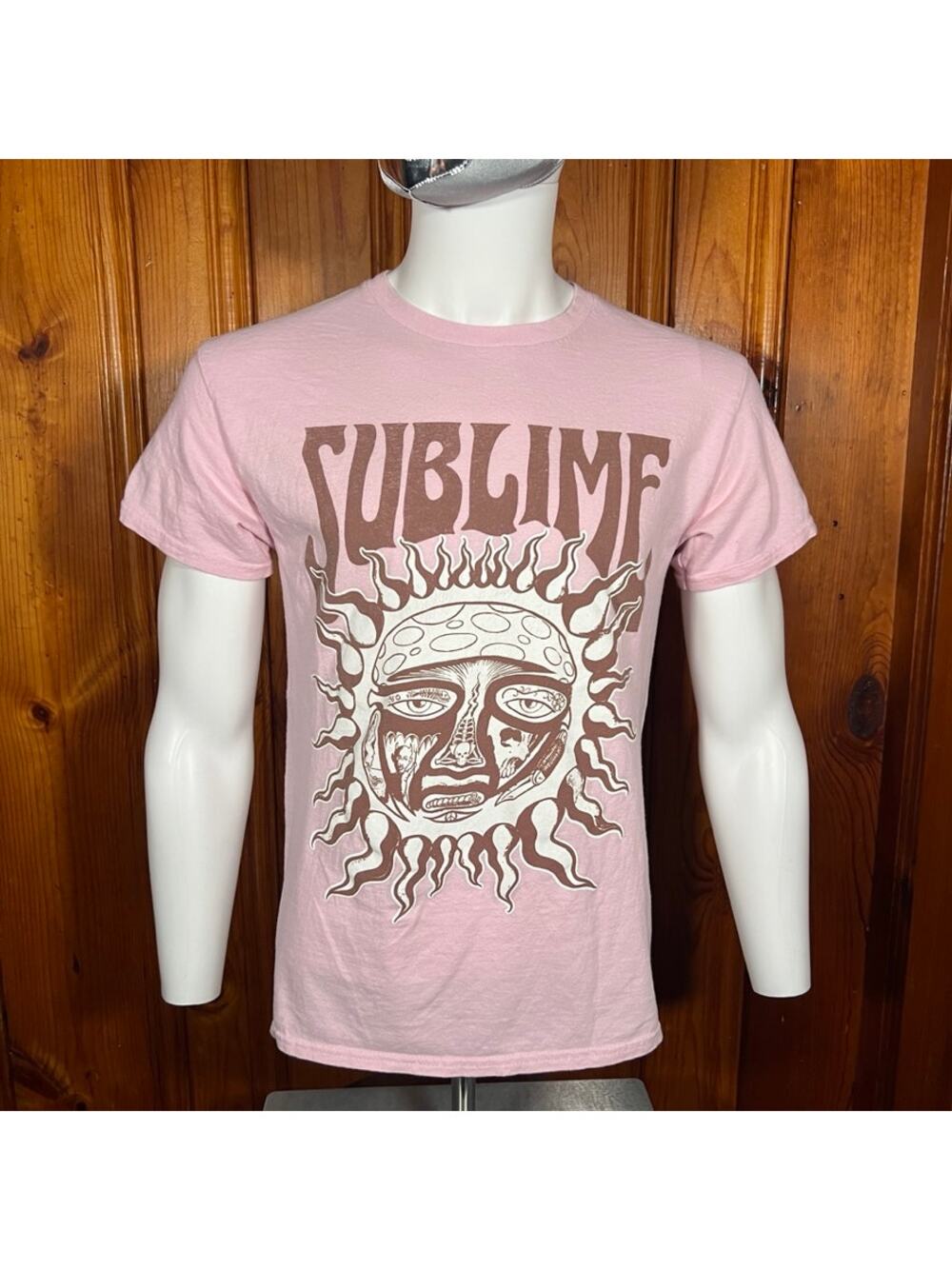 Sublime M Y2K Band T-Shirt Pink Regular